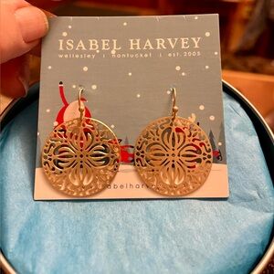 Isabel Harvey Gold Filigree Earrings